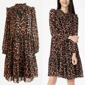 J. Crew Leopard Print Mini Dress